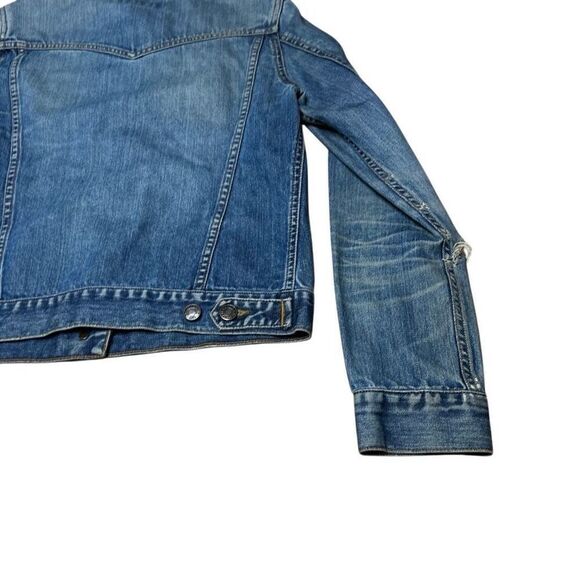 Vintage Abercrombie & Fitch Women’s Distressed Trucker Jean Jacket Small - Picture 7 of 10